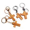 Christian Wooden Crosses Keychain Bag Pendant Keyring for Religious Devotees and Styles Lover Everyday Key Management