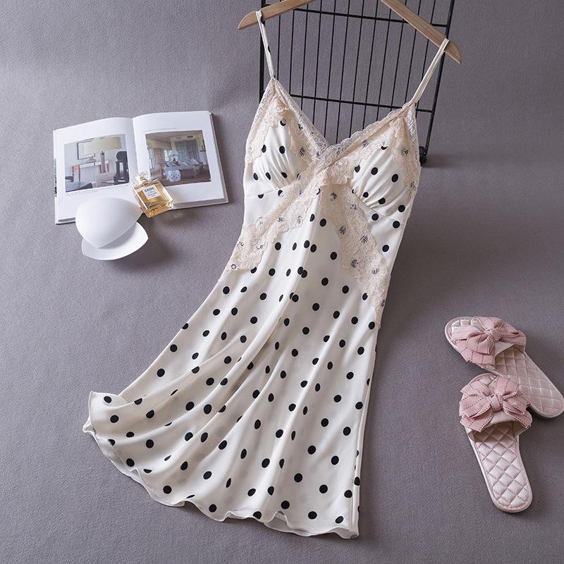 New sexy pajamas women's summer ice silk nightdress suspender shorts loungewear two-piece suit thin Internet celebrity live broadcast