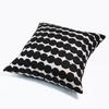 Marimekko Russy Mat Cushion Cover, 50x50cm, Black, 73644 890 [Parallel Import]