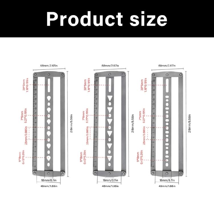 Alignment Guide Tool For Perfect Center Holes In Belts Shoulder Bags And  Accessories