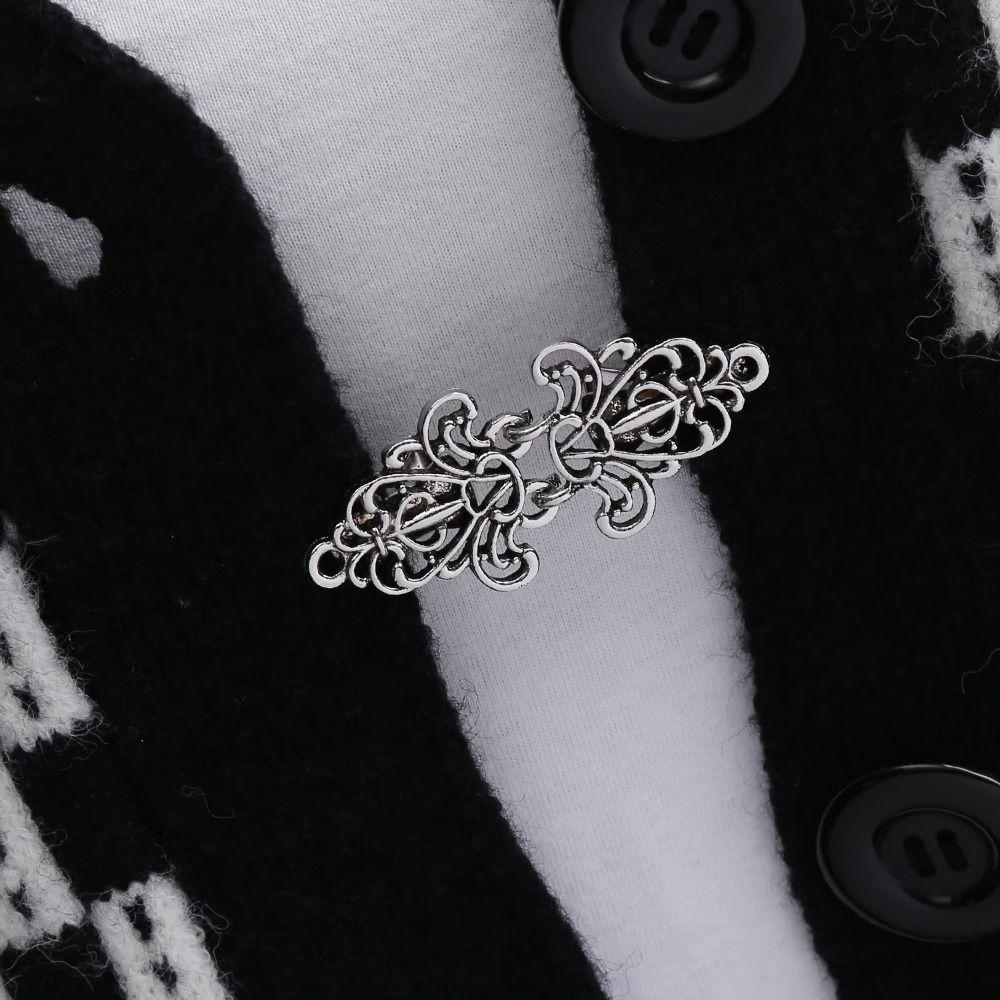 Elegant Sweater Clip Vintage Style Shawl Clasp Retro Chinese Clothing Tight Brooch Silk Scarf