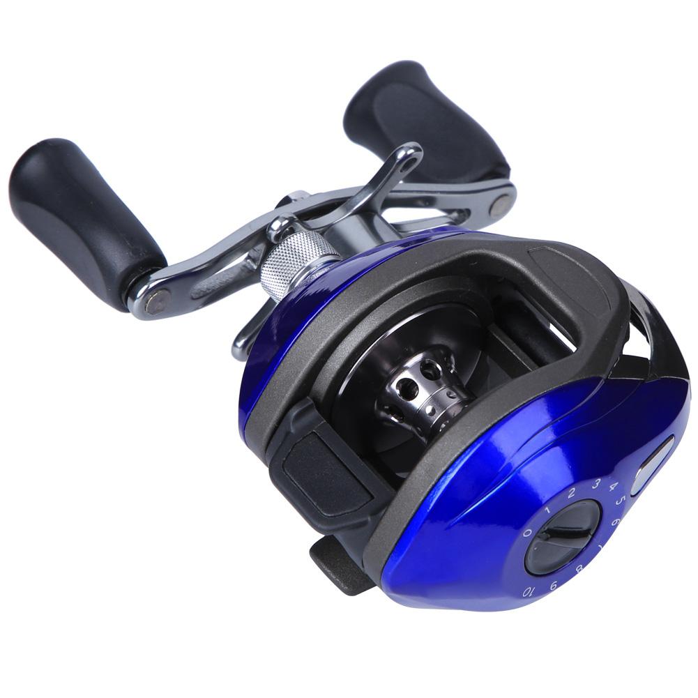 14 Axles Casting Reel Long Shot Anti Explosive Line Magnetic Force Brake Fishing Wheel Tackle(Left hand )