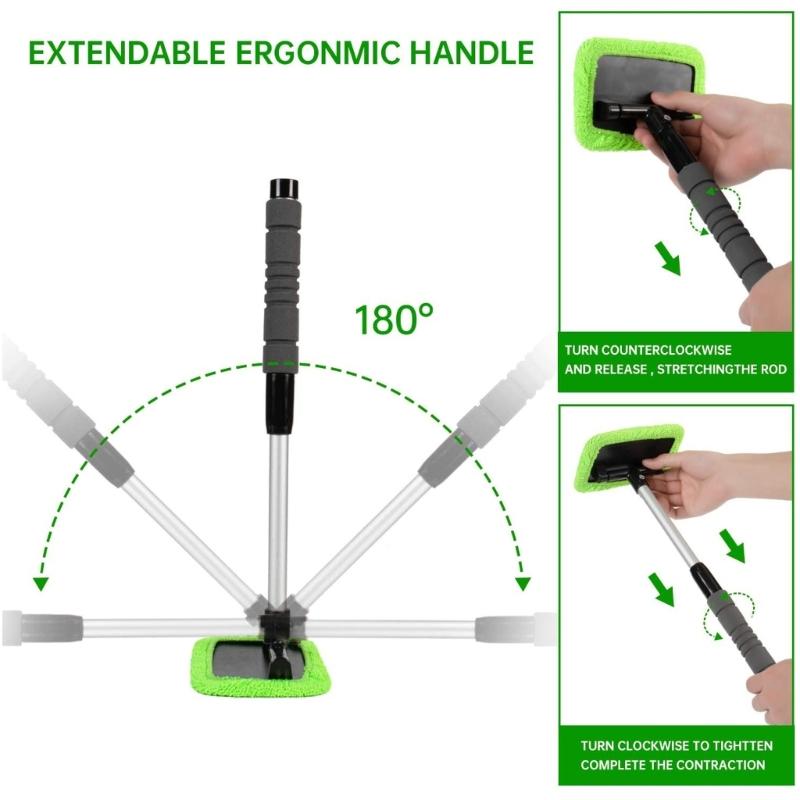 Fiber Plastic Car Glass Scraper Compact Design Easy Storage Space Saving Nonslip Handle For Taxi Drivers And Long Trip