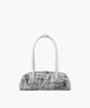 Margesherwood Soft Boston Ew Mini Piping_Light Gray Printed Suede+Crinkle