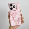 Für tecno Spark go 2024 BG6 Hülle Fundas Schöne Blumen Mattes Flüssigsilikon Schutzhülle Für Tecno SparkGO 2024 Handyhüllen