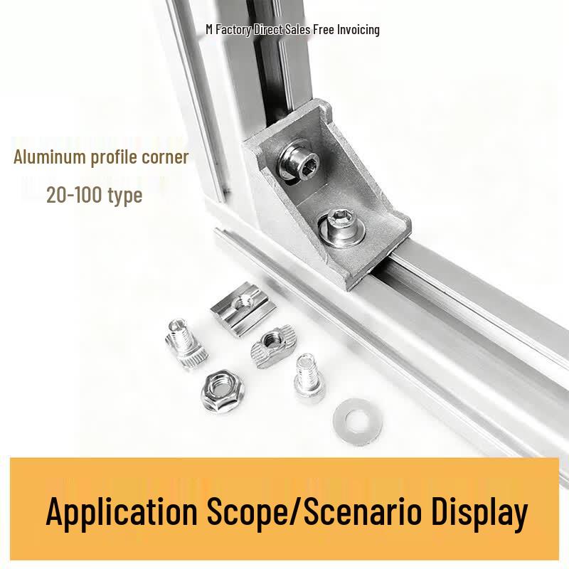 Jinghong 4040 Aluminum Alloy 90-Degree Angle Bracket