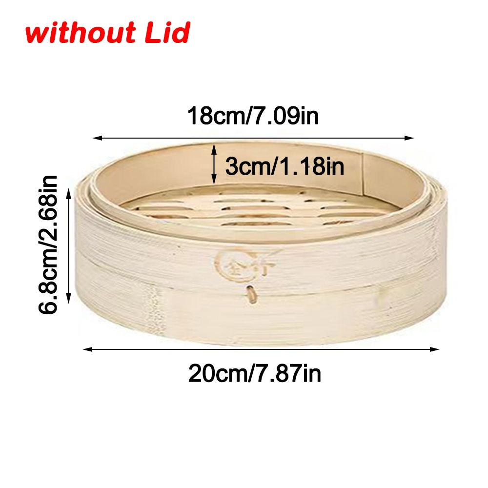 Neuer Handgefertigter Bambus-Dämpfer Stapelbar mit Deckel Dämpfkorb Große Kapazität Küchengeschirr Zum Dämpfen von Klebreis