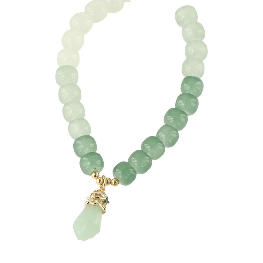 Green Korean Style Bracelets Stone Bracelets Gradient Stone Bead Bracelets Female Hand Chain