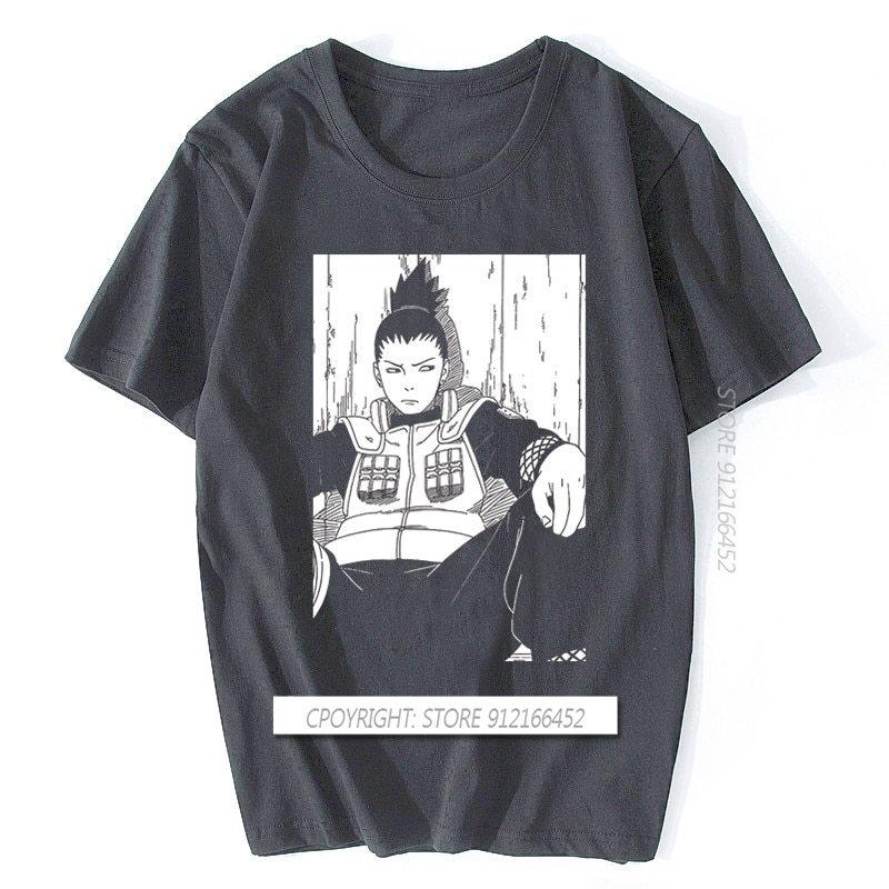 T-shirt da uomo Shikamaru Magliette Manga T-shirt da donna Estate Cotone Manica Corta Magliette Top Anime Harajuku Camisas T-shirt da uomo