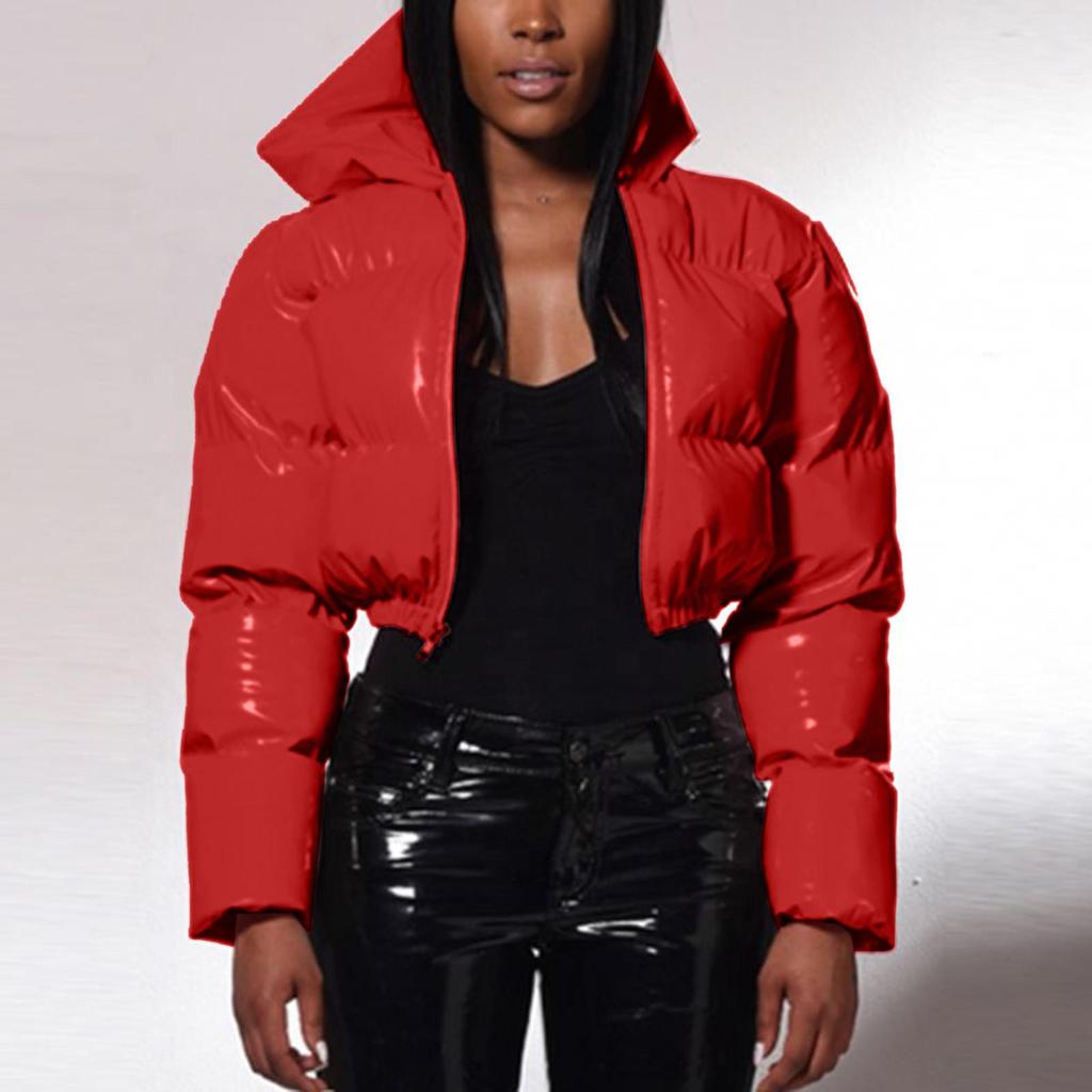 Neue vielseitige warme kurze Jacke weibliche Daunenmäntel Daunen-Baumwoll-Outwear koreanischen Stehkragen gepolsterte weiche Herbst Frauen Winterparkas