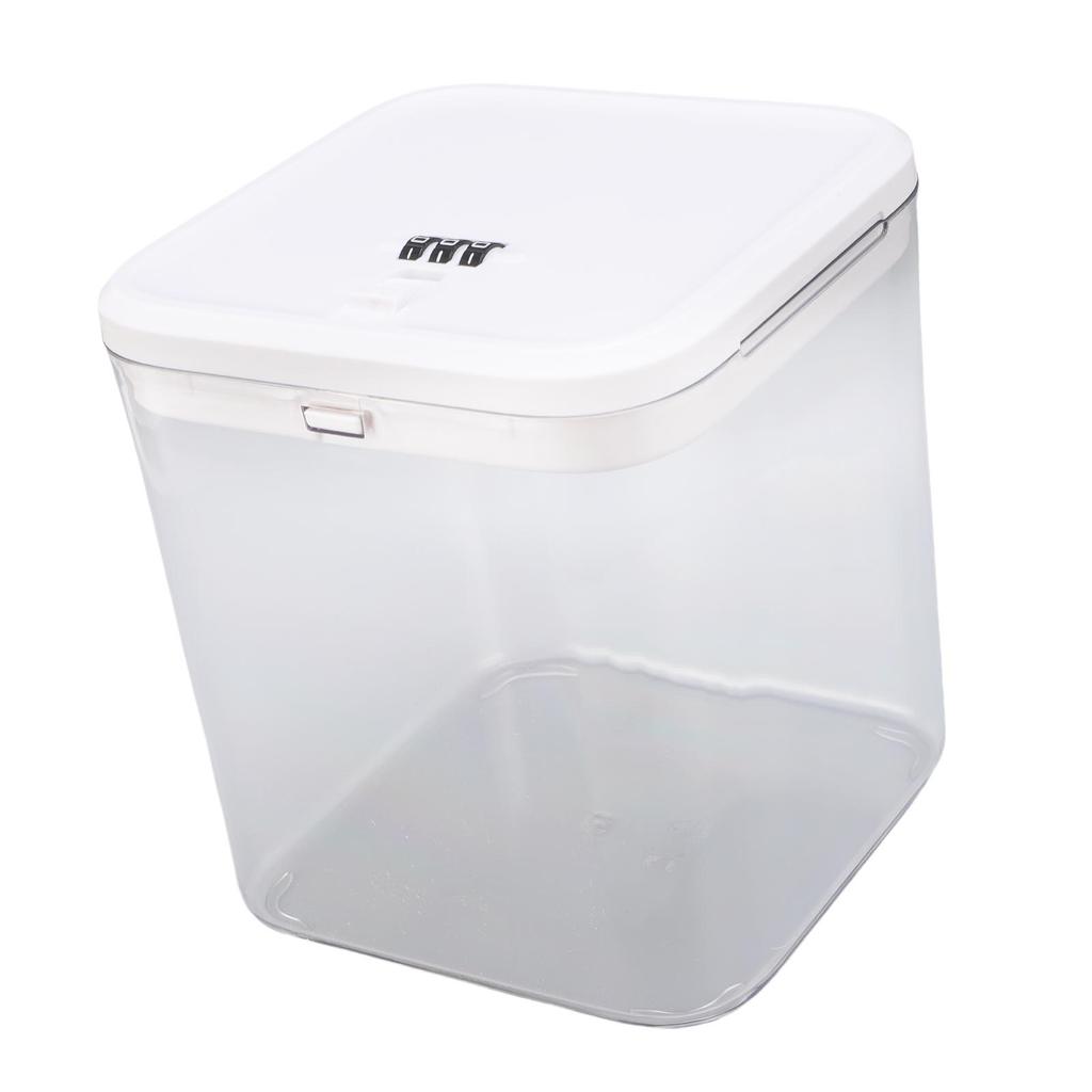 Medication Lock Box with Code Lockable Storage Box for Fridge Snacks Food Phone Lock Box for Home Dorms Office Clear