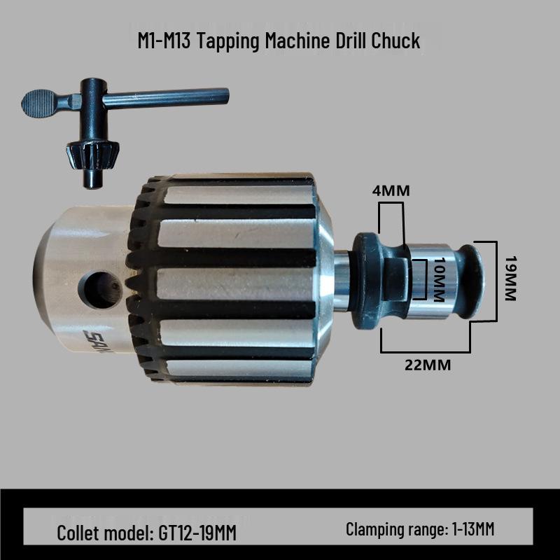 

Pneumatic Electric 3-16 Tapping Machine with Self-Tightening Chuck and Chamfering Torque Protection