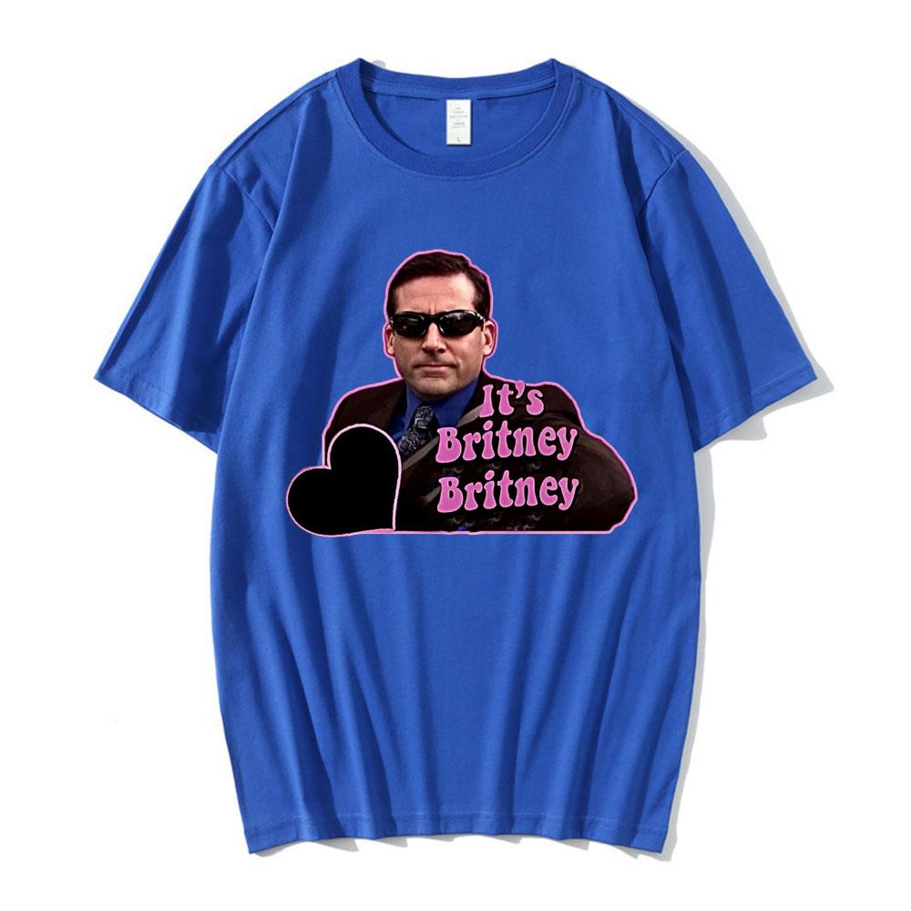 Michael Scott Homage The Office Men T-shirts Tv Series Dwight SchruteJim Halpert It's Britney Graphic T-shirt Streetwear Unisex