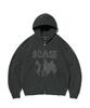 Suade Albino Hood Zip Up [Pigment Black]