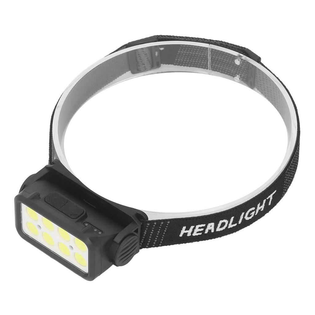 COB LED Headlamp 5 Light Modes 120 Degree Adjustable IPX4 Waterproof Rechargeable Headlight with Sensor