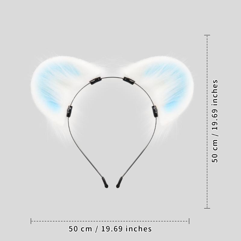 Children's Plush Flying Mouse Ears Hairband Gentle On Skin Headwear Lightweight Headdress For Costume Parties