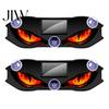 Auto Fenster leuchtende Zubehörteile Solare Teufelsaugen Licht für Windschutzscheibe, Warnzeichen mit drei intelligenten Modi, Atmosphärisches LED Digitalpanel,