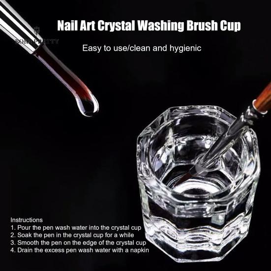 

Превосходное стекло Dappen Nails Украшения Посуда Небьющаяся Чистка Легко Экологично