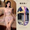 Sexy underwear new Guochao antique sexy perspective belly pocket summer pure passion light yarn Hanfu temptation suit