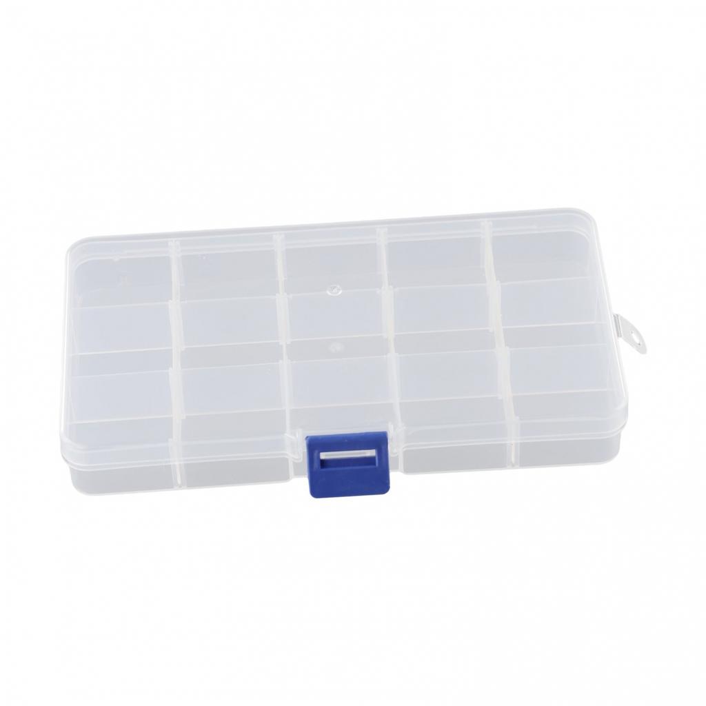 Transparent Plastic Compartment Box Small Organiser Storage Craft Bead Nail 2018