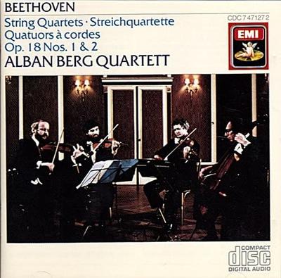 CD BEETHOVEN ALBAN BERG QUARTET  String Quartets 1  2 CDC7471272 Japan Classical Used