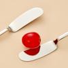 1/2pcs Cute 316 Stainless Steel Butter Knife Bread Jam Cream Spatula Long Handle Cheese Butter Spreader Kitchen Utensil