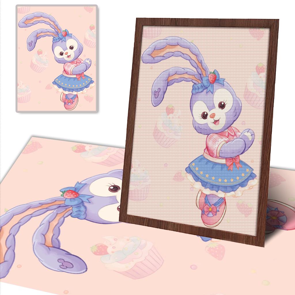 DIY Diamond Painting A Cute Little Rabbit Cross Stitch Kit Mosaic Art Diamond Painting Full Circle Diamond Home Decoration