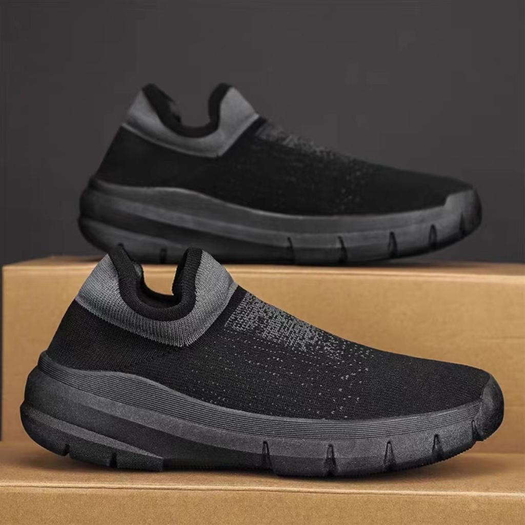 Men's Slip On Walking Shoes Non Slip Breathable Lightweight Sneakers Athletic Tennis Running Shoes for Gym Travel Jogging Comfortable Sneakers for Men