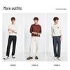 Navigare Men's Thickened Fleece Straight-Leg Casual Pants