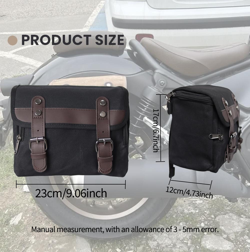 Motorcycle Tool Bag Universal Motor Fork Bag Handlebar Bag Sissy Bar Storage Tool Bag For Honda Kawasaki Suzuki Yamaha Sportster