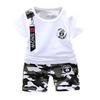 Summer Baby Boy Casual Short Sleeve T-shirt Camouflage Shorts Pants 2 Pcs Outfits Clothes Set