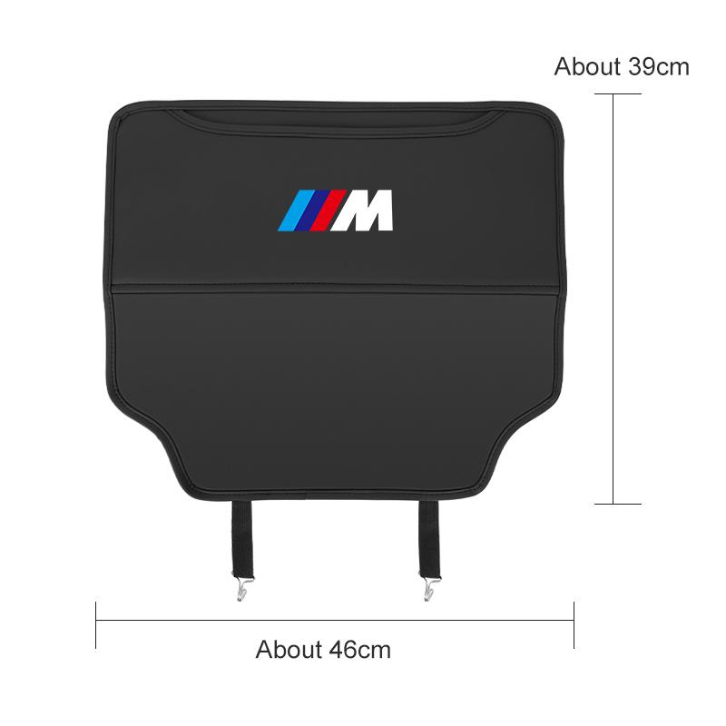 LKCW9 PU leather Car Seat Anti Kick Pad For BMW M M3 M4 M5 E46 E90 E92 F15 F20 F07 F40 F30 G30 G01 G02 G05 Protect Cover Storage Bag