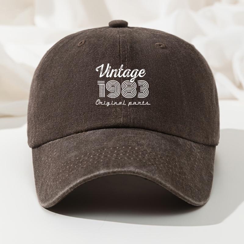 1983 Printed Baseball Cap High Quality Retro Washed Cap Soft Fashion Versatile Sports Baseball Cap Peaked Cap