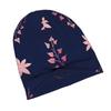 Soft Pink Floral Heart Vine Pattern Cute Minimal Botanical Repeat Design Knit Hat with Subtle Fashion Details Ideal for Adults Looking To Add Texture 