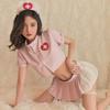 Sexy Underwear Women's Sexy Sweet See-through Short Top Pleated Skirt Nurse Uniform Seduction Suit