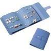 1PC PU Leather Ear Stud Storage Bag Multi-layer Jewelry Finishing Storage Organizer Book Type Storage Bag for Earrings Rings