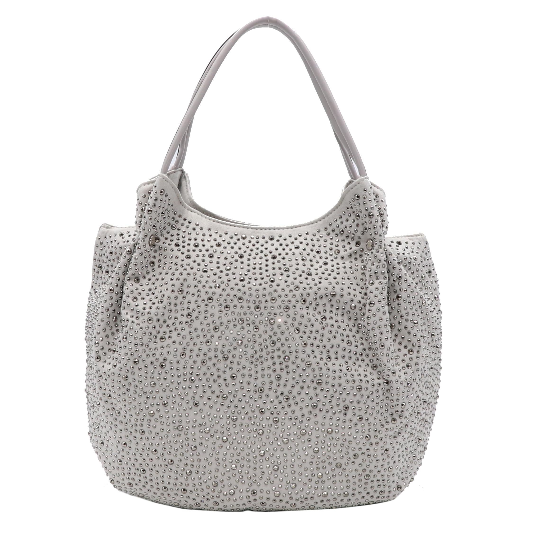 

Rhinestone Tote Bag for Mixed Material Fashion for 121067 [Guccio Basic] Moms, Lightweight, Women, (Gray) сірий колір