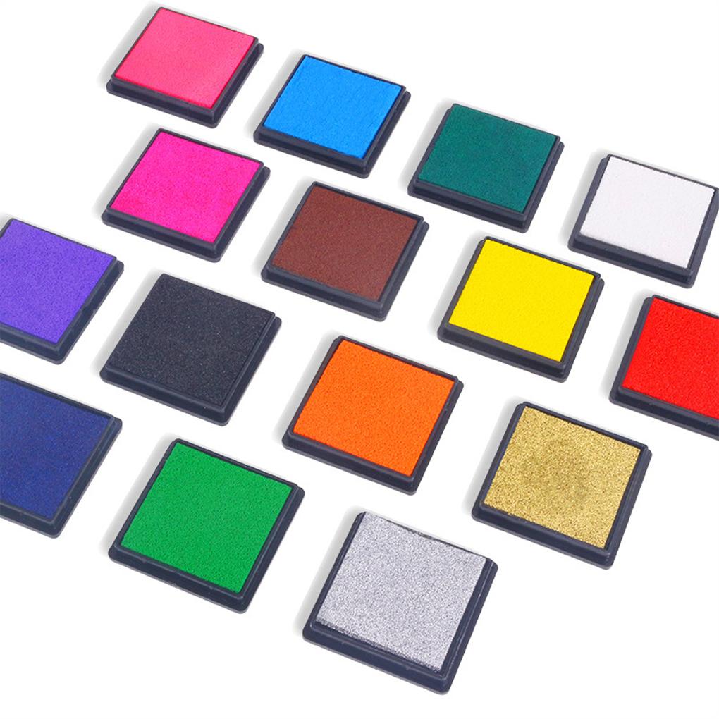 Ink Pads Colorful Oil Finger Painting Water-based Inkpad Rubber Art Craft Stamps Printing Mud DIY Decoration Handcrafted