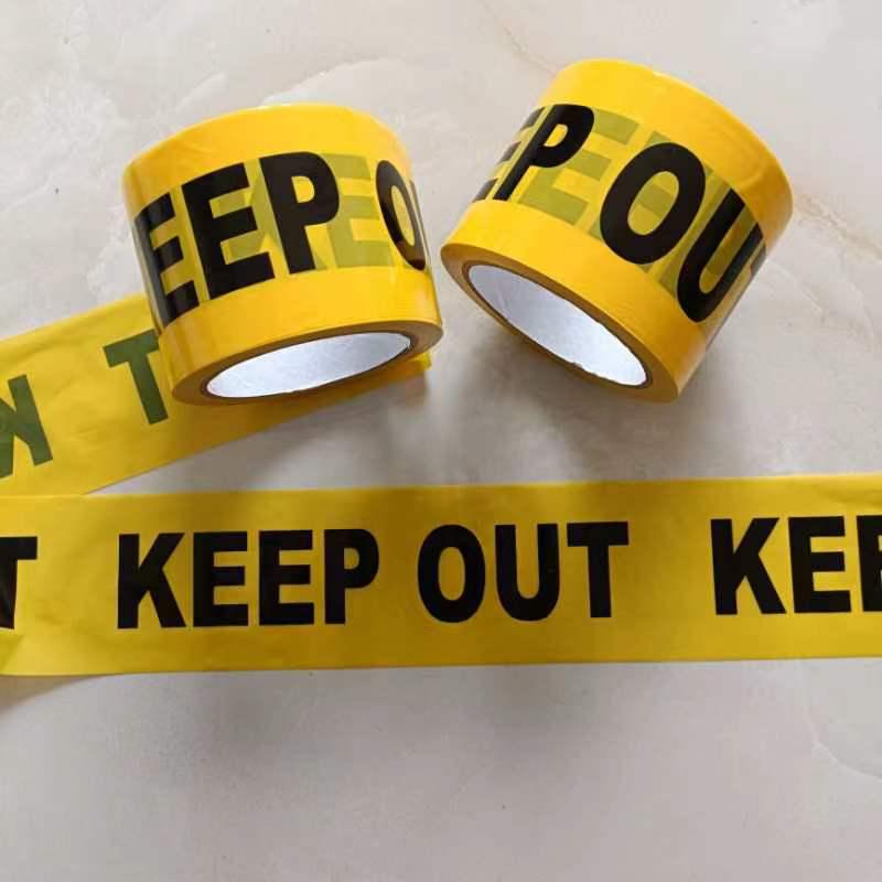 Caution Halloween Decorative Warning Tape - No Glue, Disposable Barrier