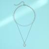 New Fashion Pearl Chain Pendant Three-layer Necklace Women's Versatile Light Luxury Temperament Premium Sense Necklace