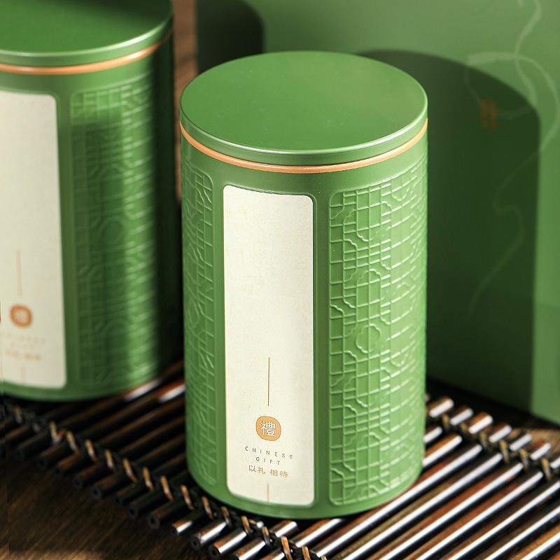 Lata de Chá Vazia para Casa Chá Verde Chá Preto Pote Selado Portátil Casa Pequena Caixa de Embalagem de Chá Latas de Armazenamento de Folha de Flandres Doméstico