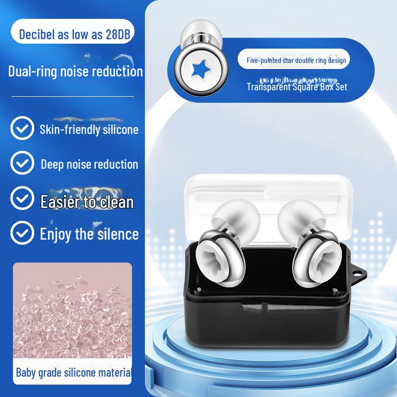 Bouchons d'oreille en silicone anti-bruit: Étanche, Insonorisé, Idéal pour les dortoirs, le travail, les ateliers et le ronflement