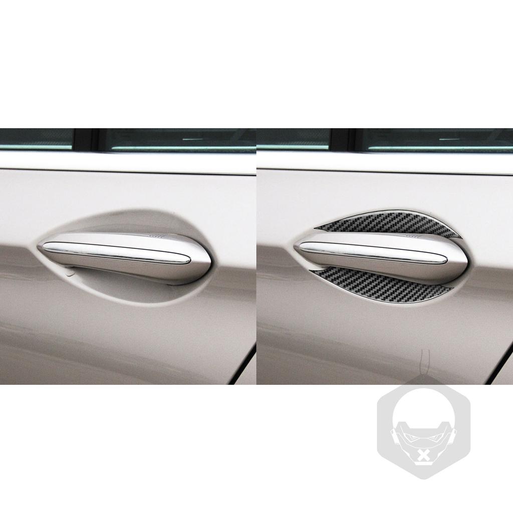 For BMW 7 Series F01 2009-2014 Accessories Car Carbon Fiber Exterior Outer Door Bowl Trim Sticker