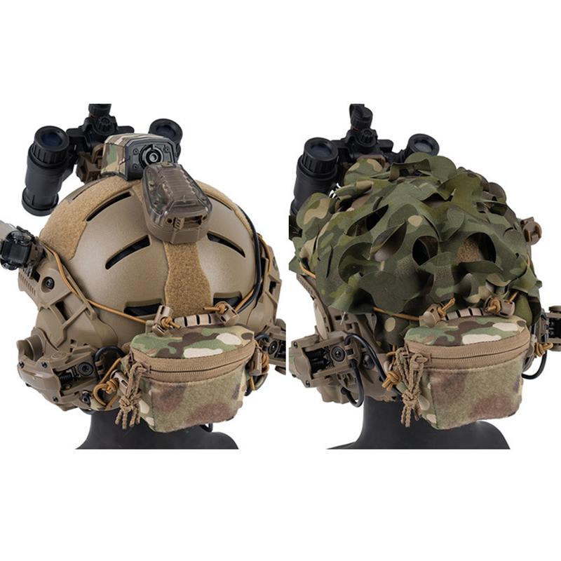 Tactical Helmet Storage Pouch Portable Night Vision Battery Holder Counterweight Bag for Wargame Training