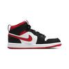 Air Jordan 1 Mid PS Schwarz Gym Rot Kinder Sneaker Weiß 640734-122