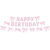 Lace Pink Bow-themed Girl Birthday Party Tableware, Disposable Paper Plate Decorative Items