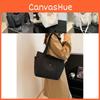 Spacious Canvas Tote Bag For Work And Leisure Stylish Commuter Must-have Accessory