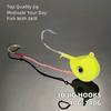 Hot Sale 40g-140g Jig Head Double Hook with 3D Eyes Lead Material Fishing Jig for Fresh and Saltwater Fishing