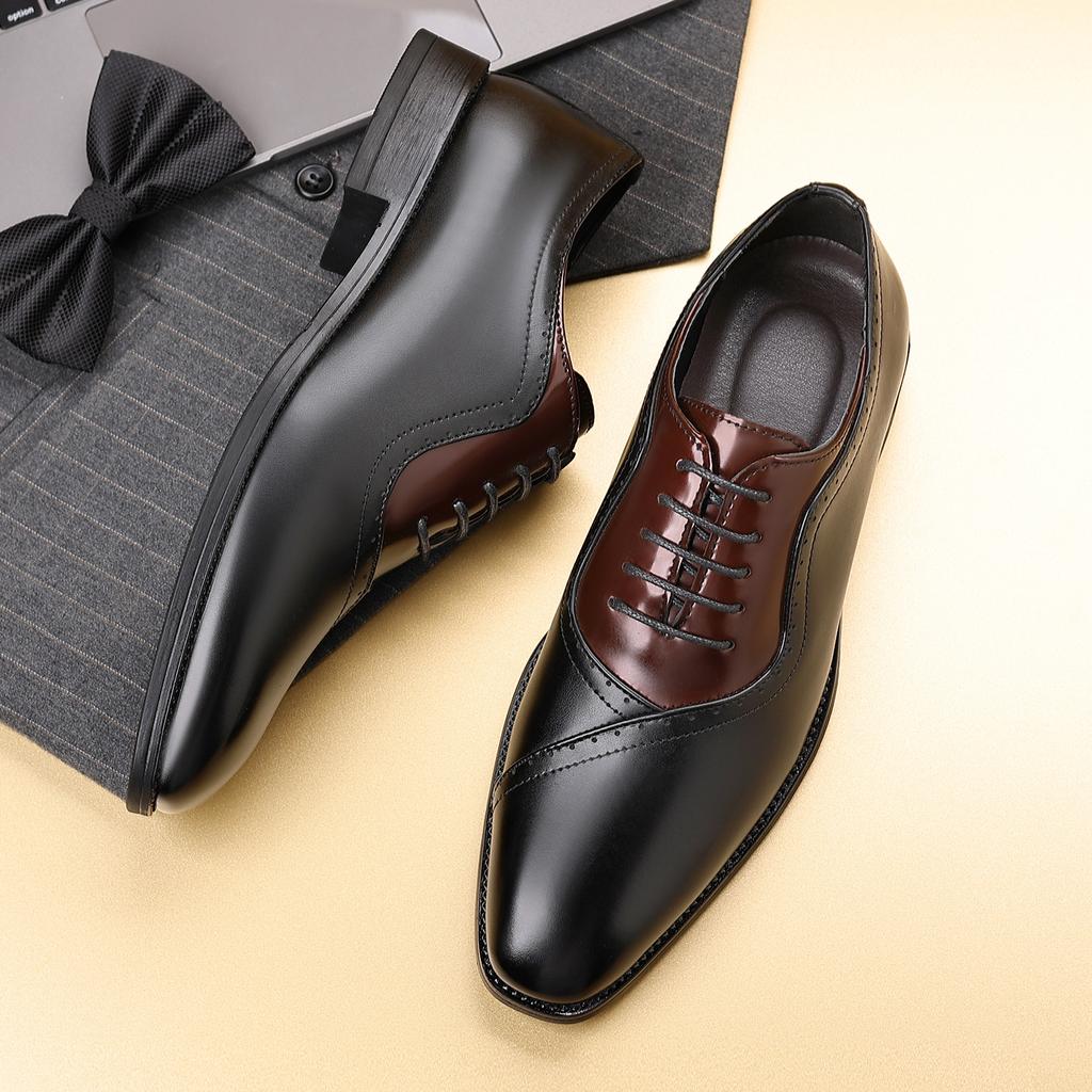 Men's Dress Shoes Business Oxfords Patent Leather Dress Shoes Classic Loafers Formal Derby Shoes For Men
