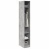 Vidaxl Wardrobe, Concrete Grey, 30X50X200 Cm, Wood-Based Material